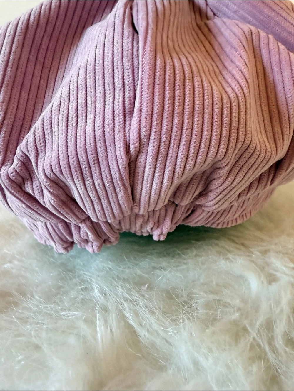 NWOT Mauve Corduroy Baker Boy Cap - M